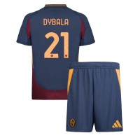 Stroje piłkarskie AS Roma Paulo Dybala #21 Koszulka Trzeciej dla dzieci 2024-25 Krótki Rękaw (+ szorty)